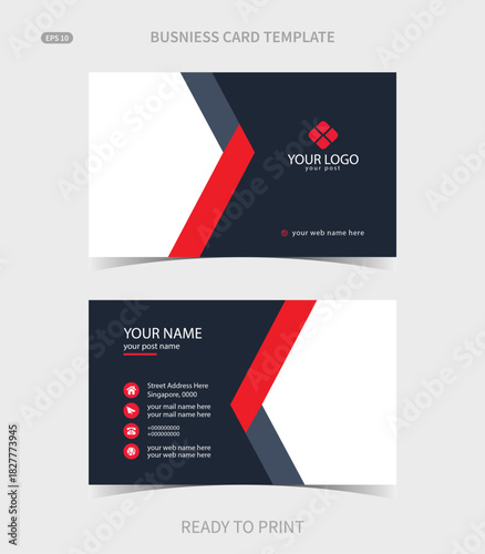 Elegant corporate business card template