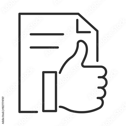 social policy document web icon