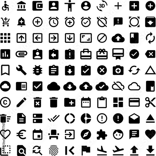 Universal Bold Web UI Icons