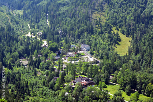 Fototapeta Naklejka Na Ścianę i Meble -  View from the top of Mount Nosal. Kuznice.Tatra National Park, Zakopane, Poland