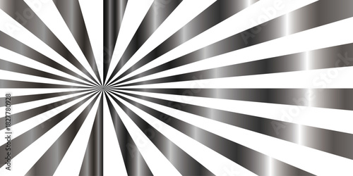 Abstract gray and white radiating lines background, perfect for graphic design projects, websites, and presentations. Set against a bold black backdrop. bustling and lively Full of energy.