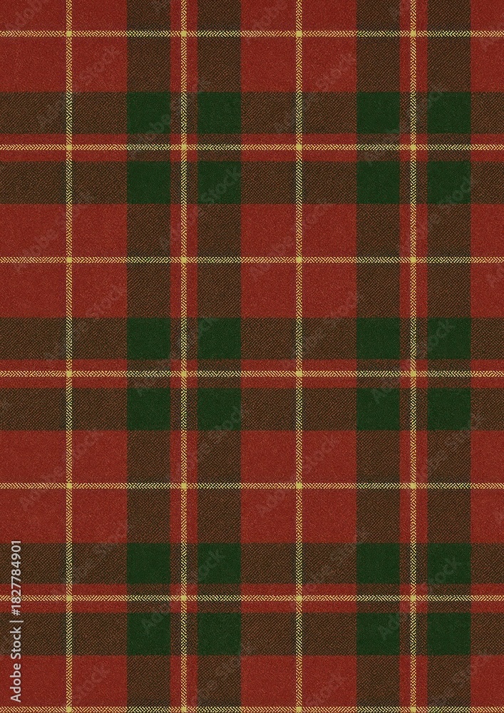 Obraz premium Classic red plaid pattern wallpaper.