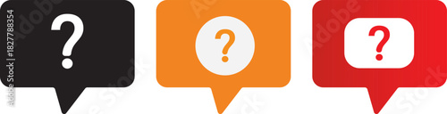 Interrogation icons vector set, Editable strokes set symbol, Inquiry and help desk sign,vector icons designed, simple design logo icons, illustration,
