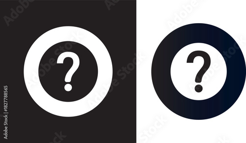 question box icon set, Editable strokes set symbol, Inquiry and help desk sign, vector icons designed in filled style, graphic, question, illustration,
