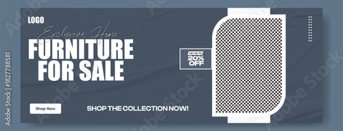 Modern furniture for sale advertisement showcasing a stylish yellow and orange cabinet with a contemporary design