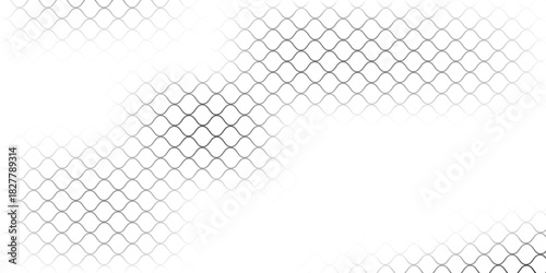 Curved net pattern. Seamless design for sportswear or equipment like soccer goals, volleyball nets, basketball hoops, hockey nets, and athletic gear