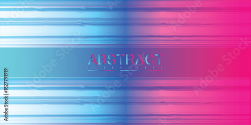 Gradient Abstract Background with Horizontal Lines and Text Design.