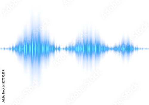 Blue Glow Sound Wave
