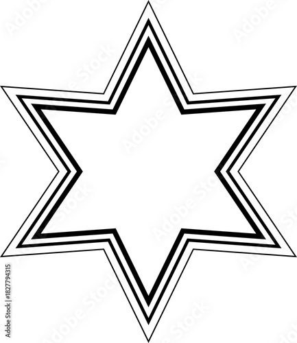 Line Star Shape