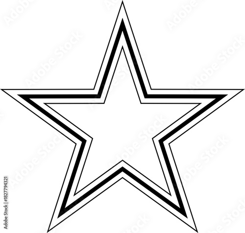 Line Star Shape