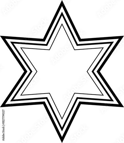 Line Star Shape