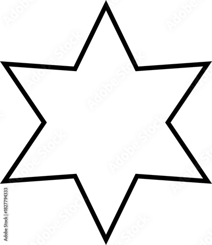Line Star Shape