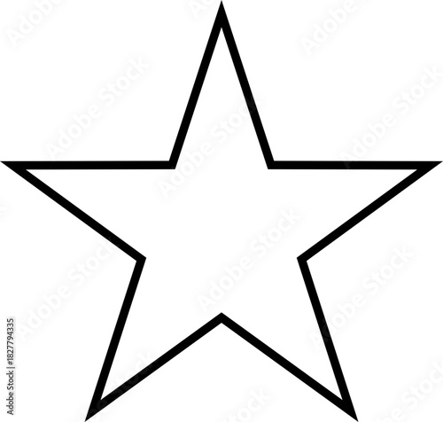Line Star Shape