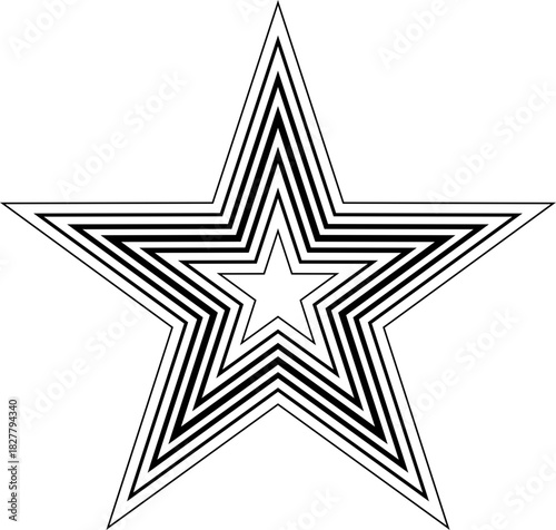 Line Star Shape