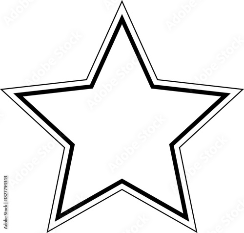 Line Star Shape