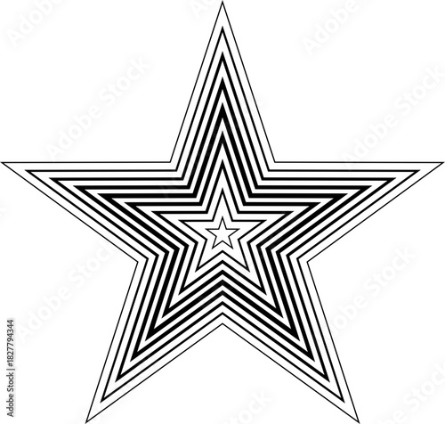 Line Star Shape