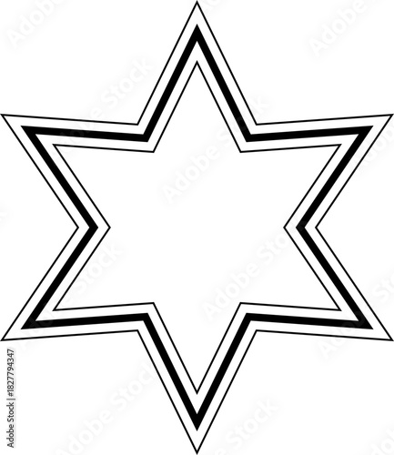 Line Star Shape
