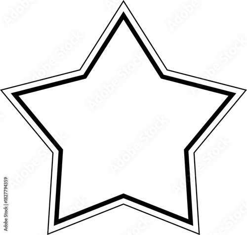 Line Star Shape