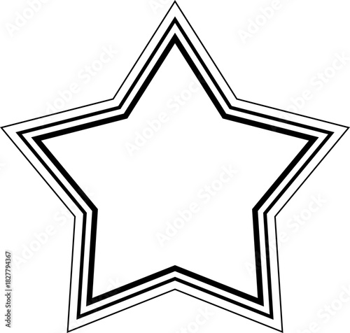 Line Star Shape