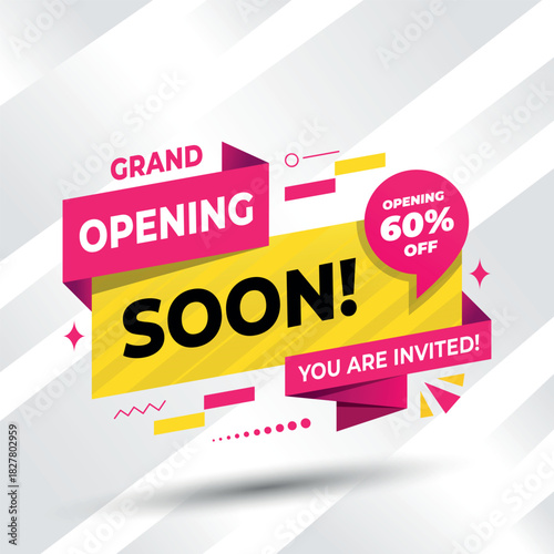 Grand Opening Soon Invitation Banner