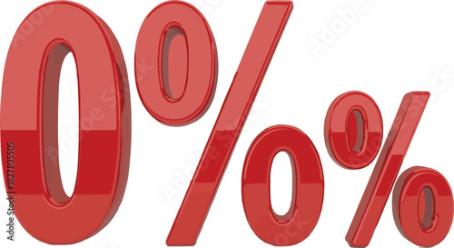 Celebrate 0% interest rates with this eye-catching red graphic, perfect for advertising, sales promotions, and financial marketing campaigns to grab attention now
