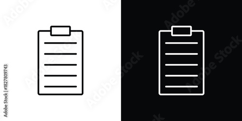 Prescription icons set with editable black and white stroke line style for ui designs