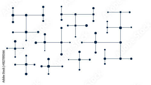 Abstract vector texture with dots and lines technology futuristic communication high tech concept background