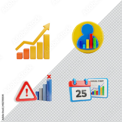 Business data analytics: growth, user insights, risk, and annual planning 3d