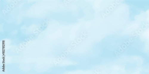 A beautiful, bright blue sky with fluffy white clouds, capturing the clear, sunny day atmosphere