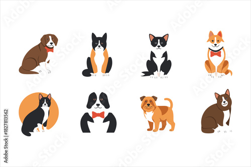 Collection of adorable dog breeds