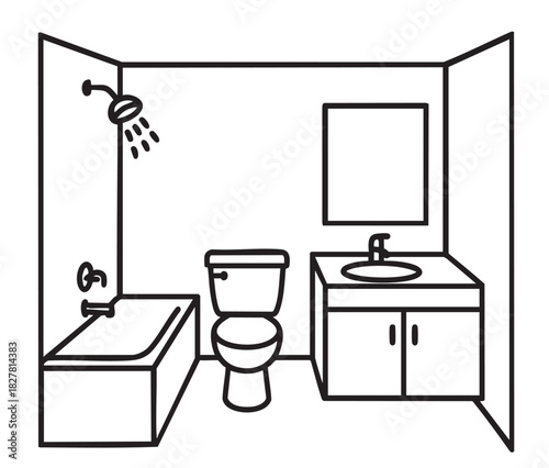 Bathroom outline