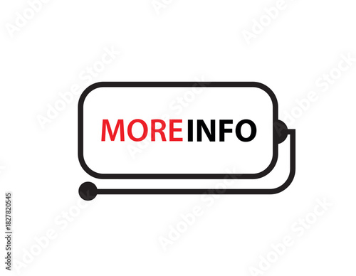 more info text information sign