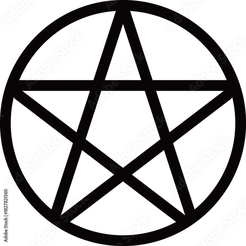 魔法陣のアイコン　モノトーン