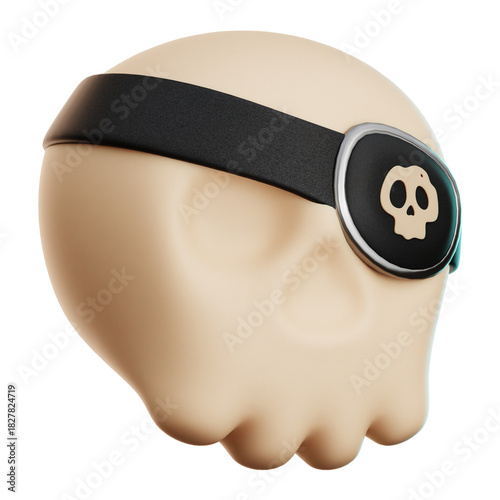 Skull Pirate 3d Illustration