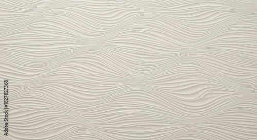 Abstract White Wavy Lines 3D Background Texture