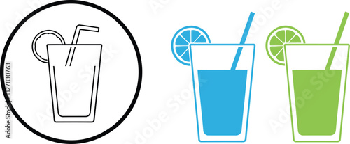 Refreshing colorful drinks for vibrant summer designs