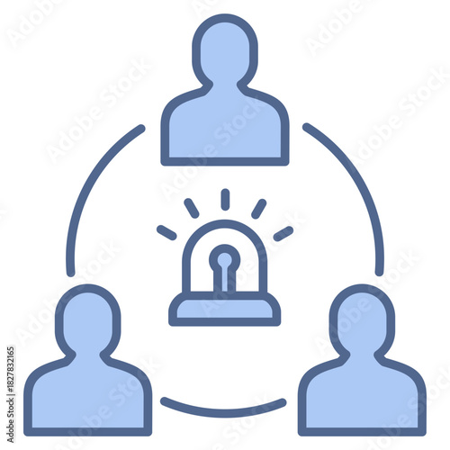 Emergency Team Blue Icon