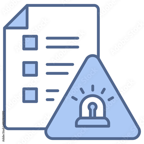 Incident Report Blue Icon