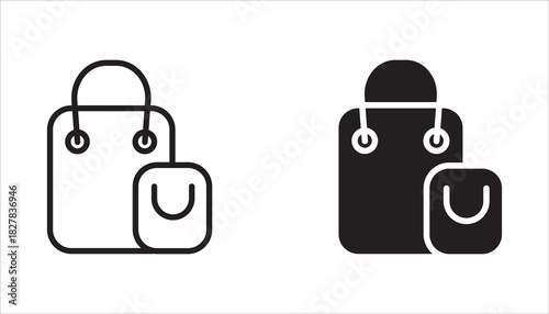 E-commerce icon set with editable strokes. Collection of online shopping thin line icons. Vector illustration. White background.