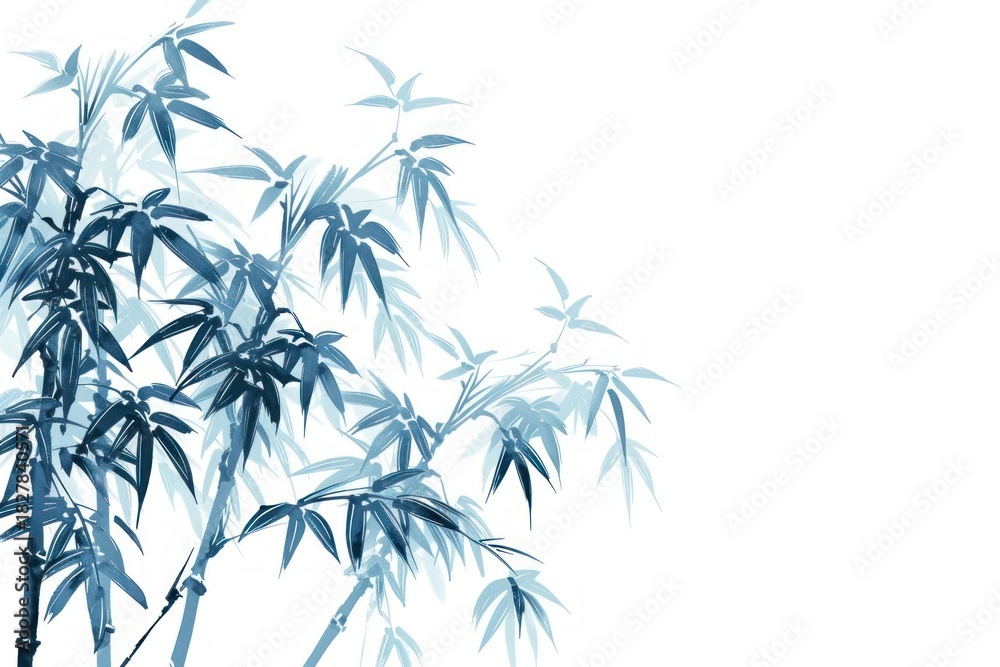 Fototapeta premium Antique of Chinese bamboo tree backgrounds nature plant.