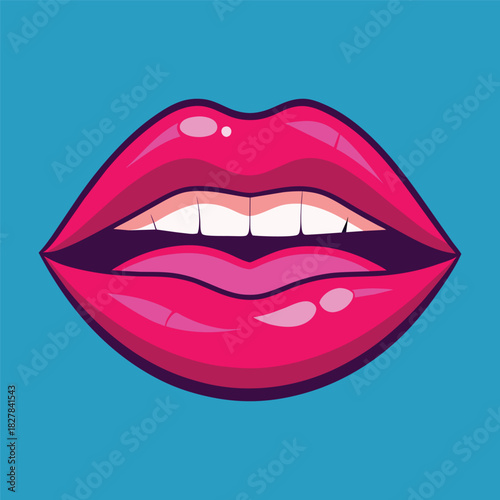 Wallpaper Mural Sexy Lips Vector Concept Torontodigital.ca
