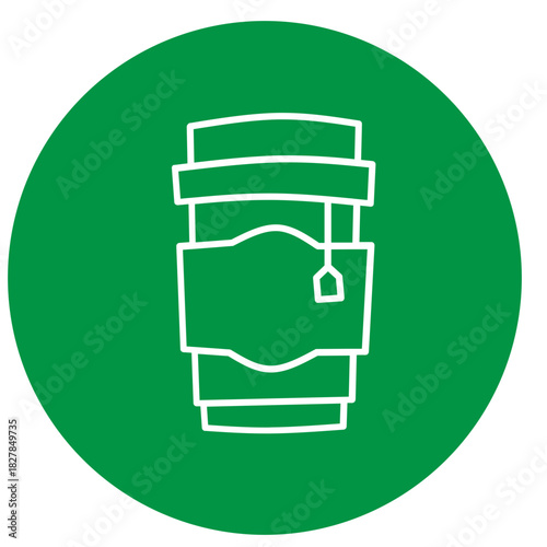 Tea Cup Icon Logo