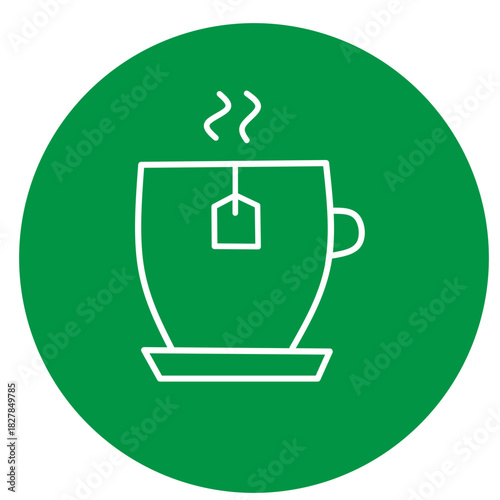 Tea Cup Icon Logo
