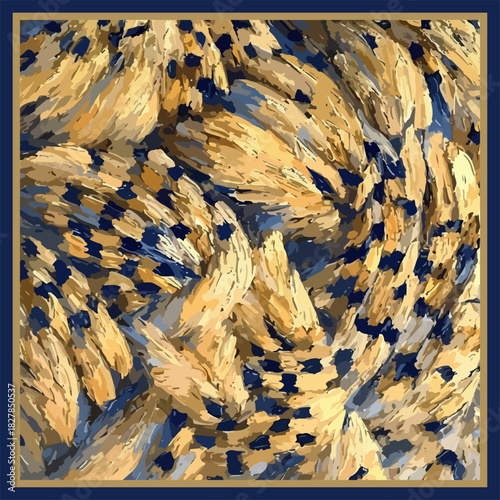 abstract vintage grunge style geometric wavy lines. ethnic traditional print design. old exotic africa safari. textile decor pattern. scarf, rug, pillow, bandana, fabric, clothing, shawl, kerchief etc