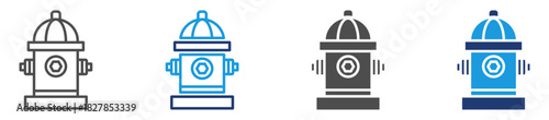 hydrant icon sheet multiple style