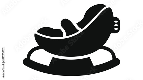 Baby bouncer rocker icon for infant comfort, a versatile seat and swing for newborn care and child development.