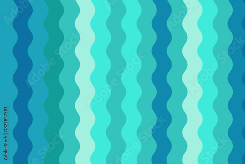Horizontal wavy stripes in shades of blue and teal with a gradient effect Keywords: abstract, background, blue, teal, green, aqua, turquoise, wavy
