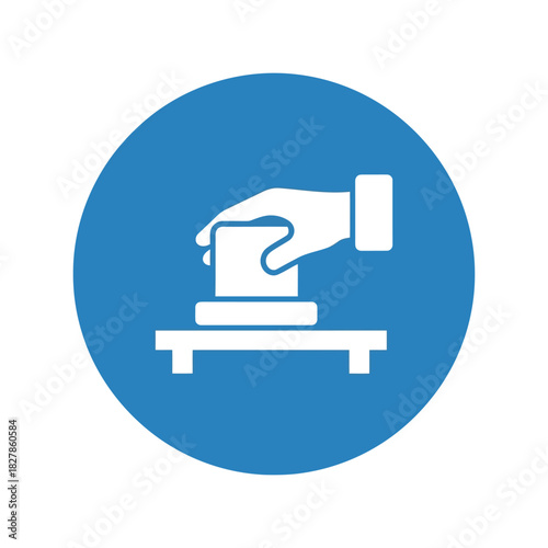 Voting box icon: election day ballot submission Vector