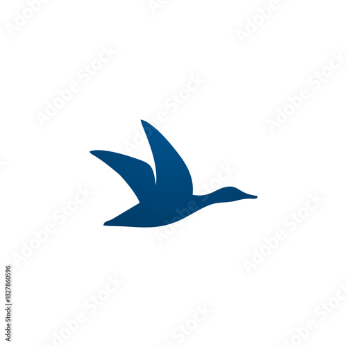 flying goose vector logo template design