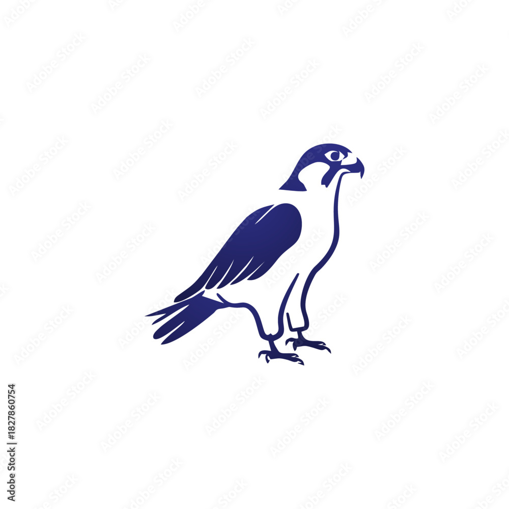 Obraz premium Eagle rising Wings Logo design vector template.